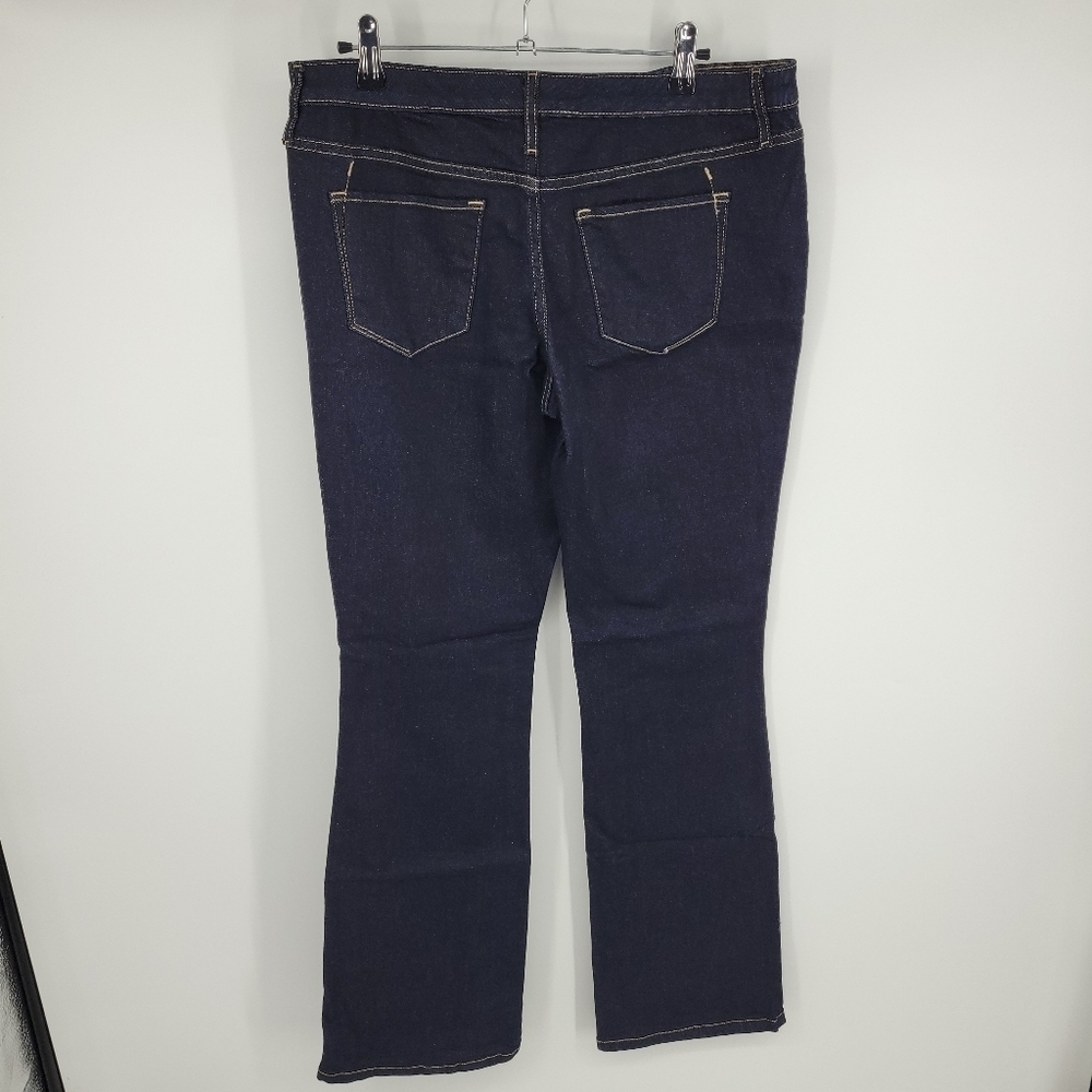 Mossimo Womena Mid Rise Skinny Bootcut Jeans‎ Dark Wash Denim Size 10 - Picture 4 of 13